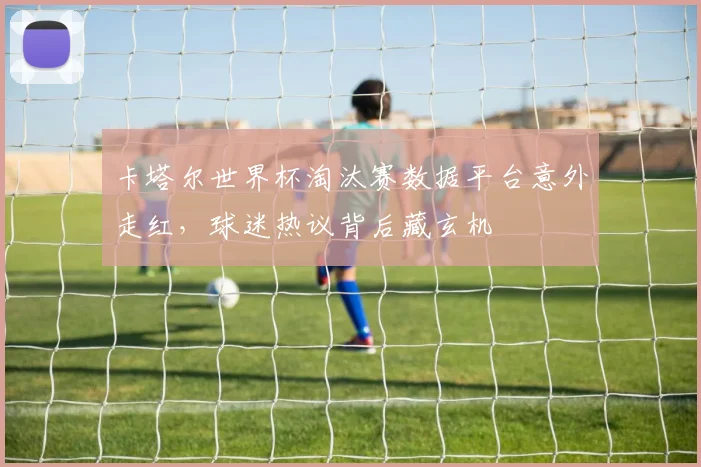 卡塔尔世界杯淘汰赛数据平台意外走红，球迷热议背后藏玄机
